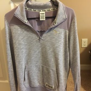 VS pink quarter zip